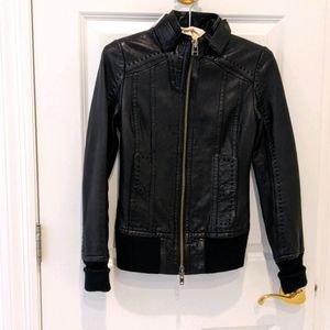 Mackage leather bomber jacket